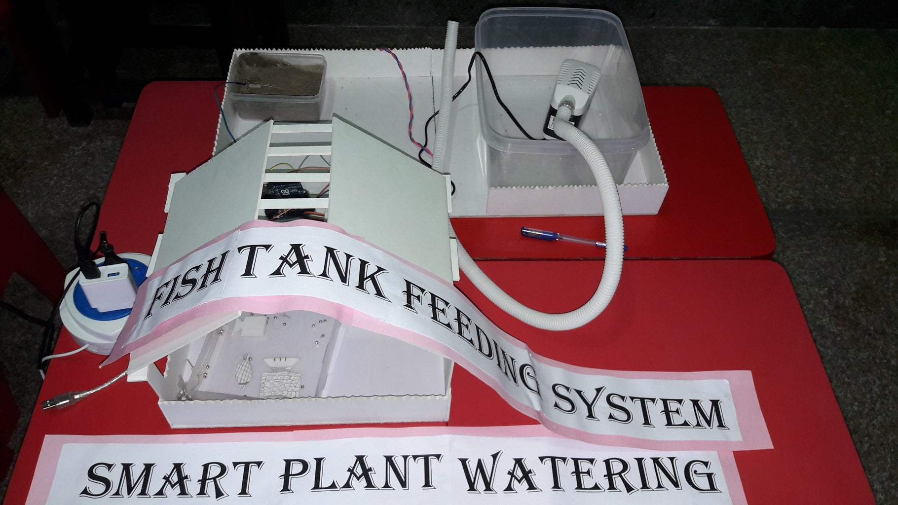 Automatic Irrigation and Fish Feeder 6 Steps Circuit Diagram