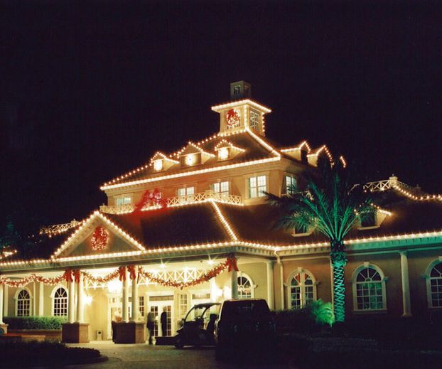 Using Hot Glue to Hang Christmas Lights