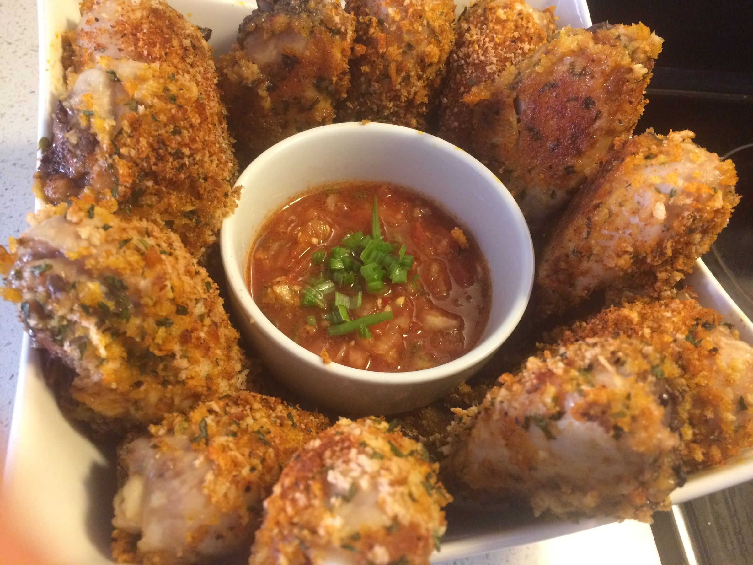 Baked Chicken Drumstick With Home Made Hot Sauce Instructables