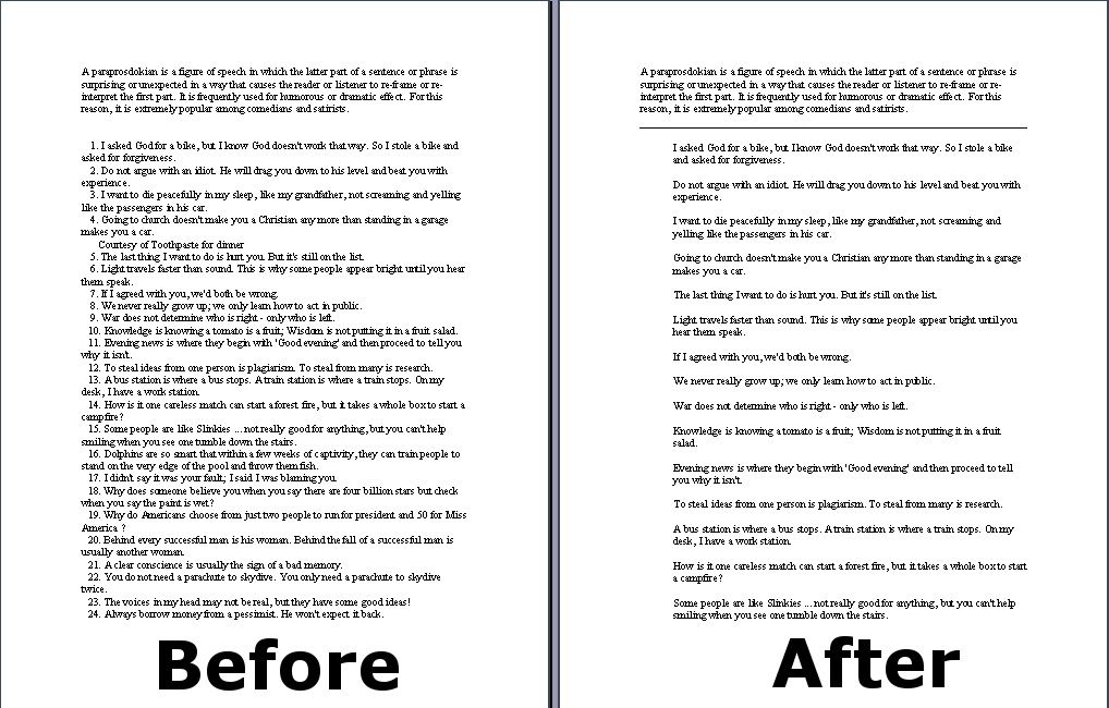 Quick Formatting With Notepad and Word