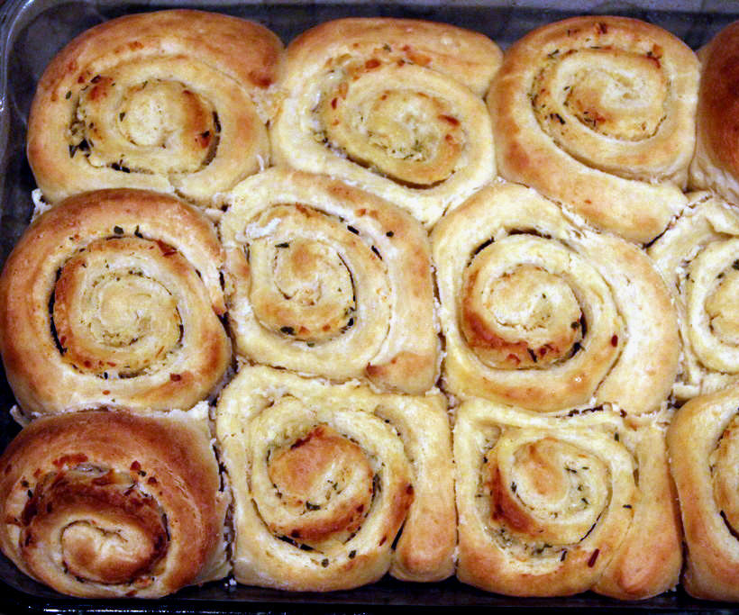 Garlic Spiral Bread Rolls