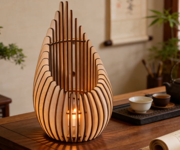 Laser Cut Tea Light Holder