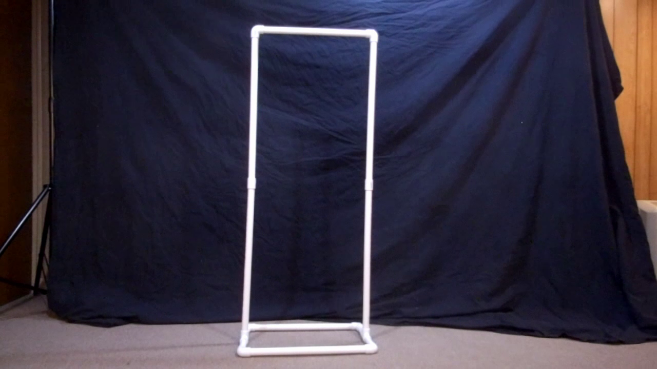Make a Portable, Collapsible Clothing Rack From PVC for 10 Dollars in ...