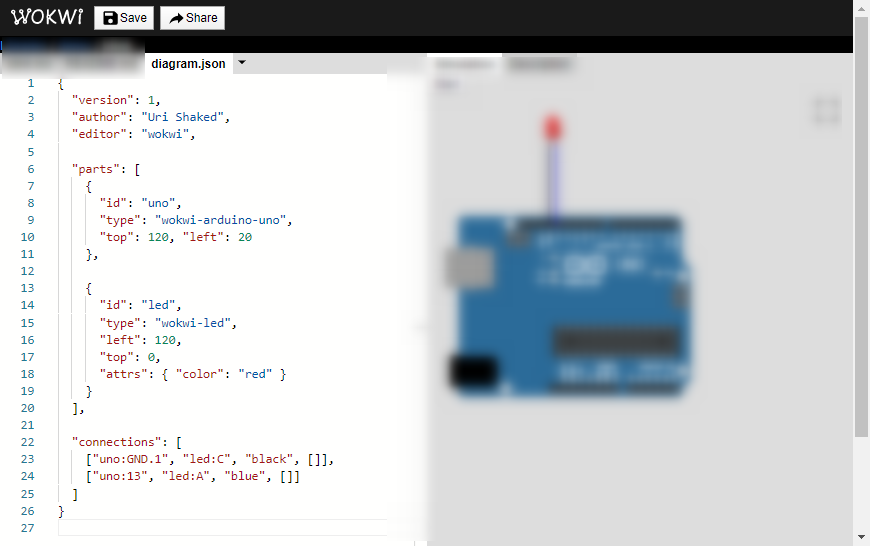 Arduino Wigglegram How to Simulate Arduino to Blink an LED Using Wokwi 2020 : 7 Steps ...
