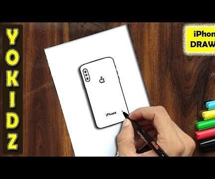 HOW TO DRAW APPLE IPHONE X