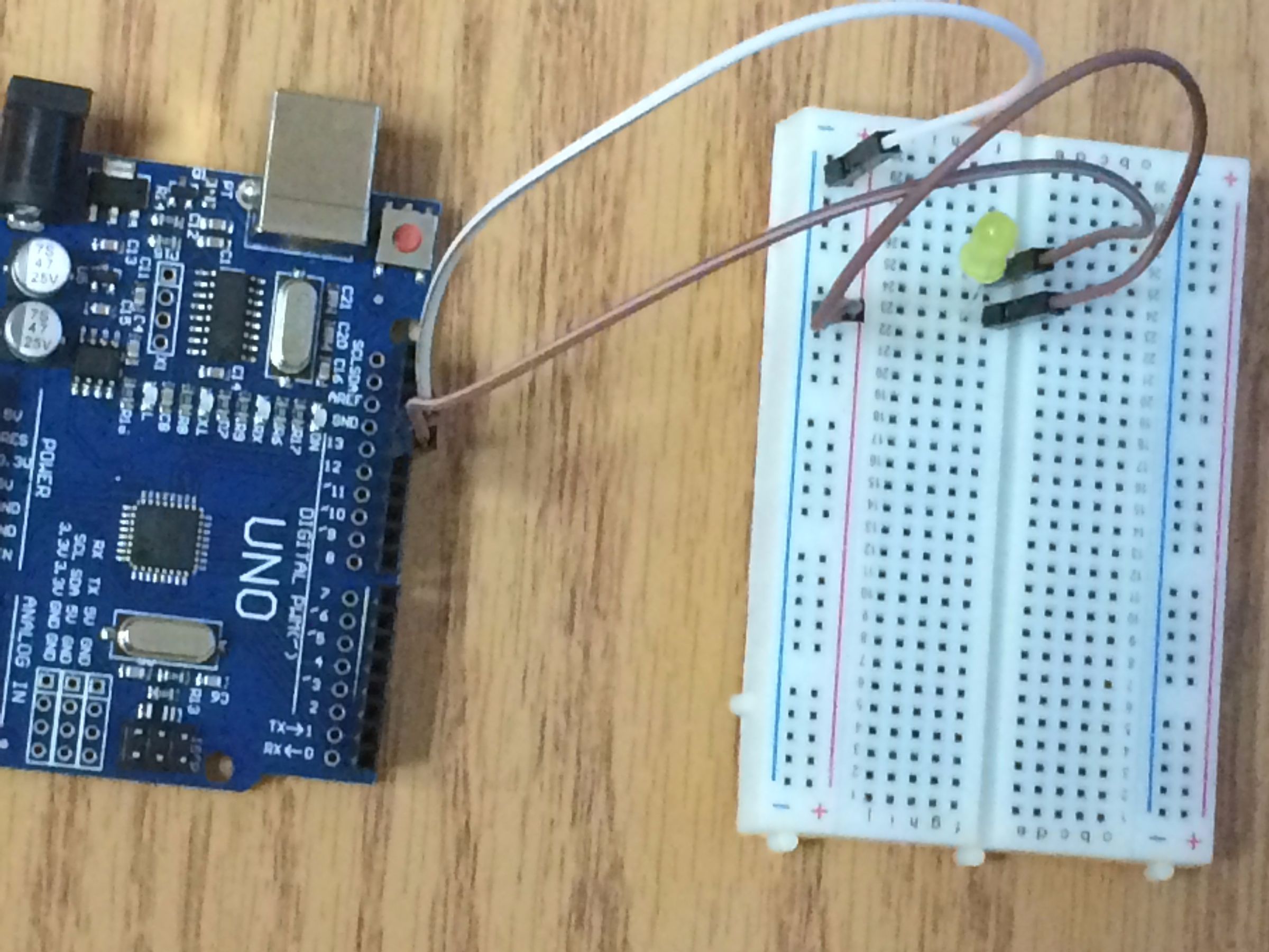 How to Make a Single LED Blink Using an Arduino Uno Board : 5 Steps ...