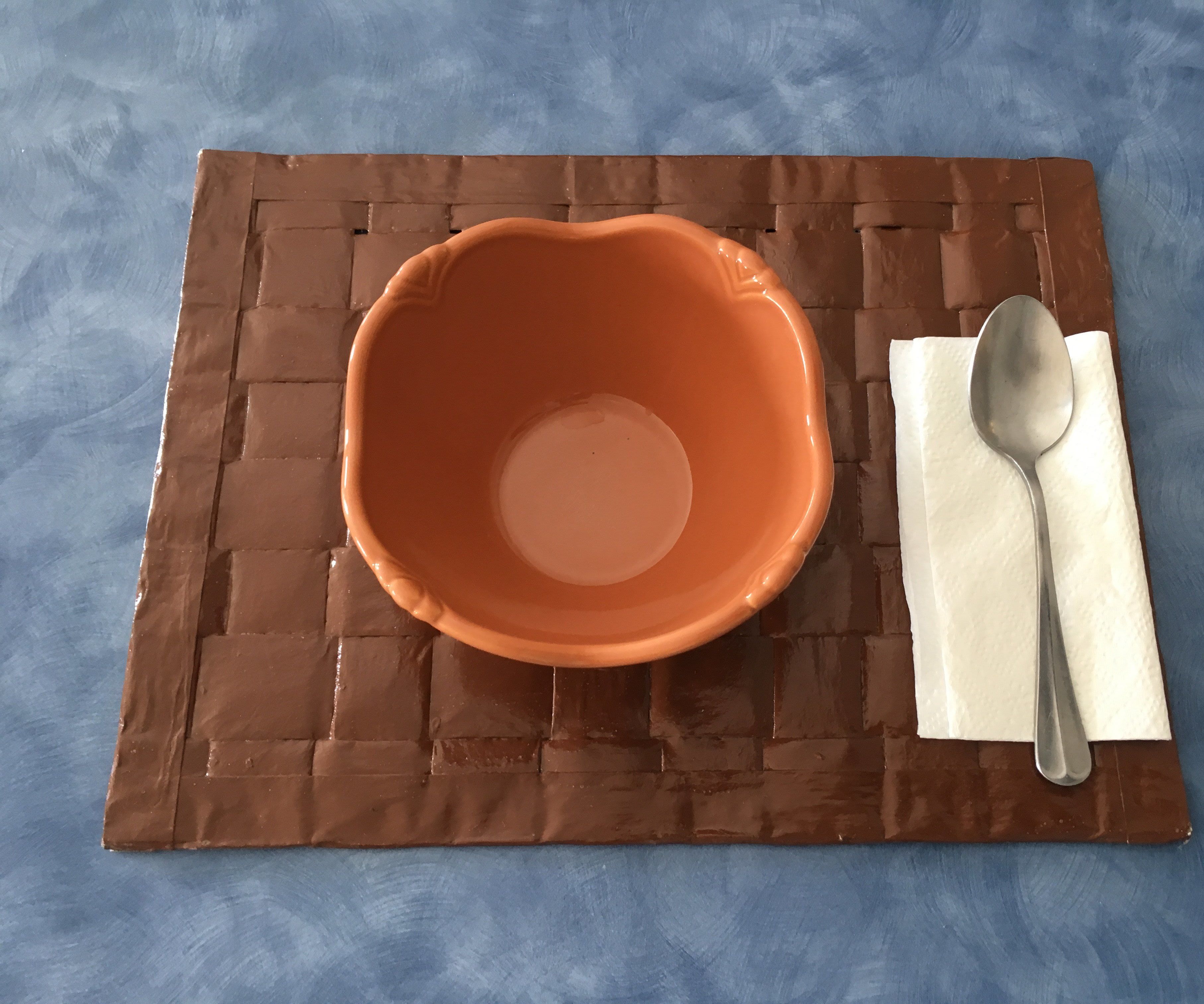 Old Newspaper Placemats and Coaster