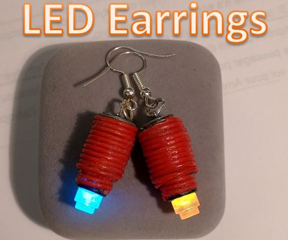 Flashing Led Earrings