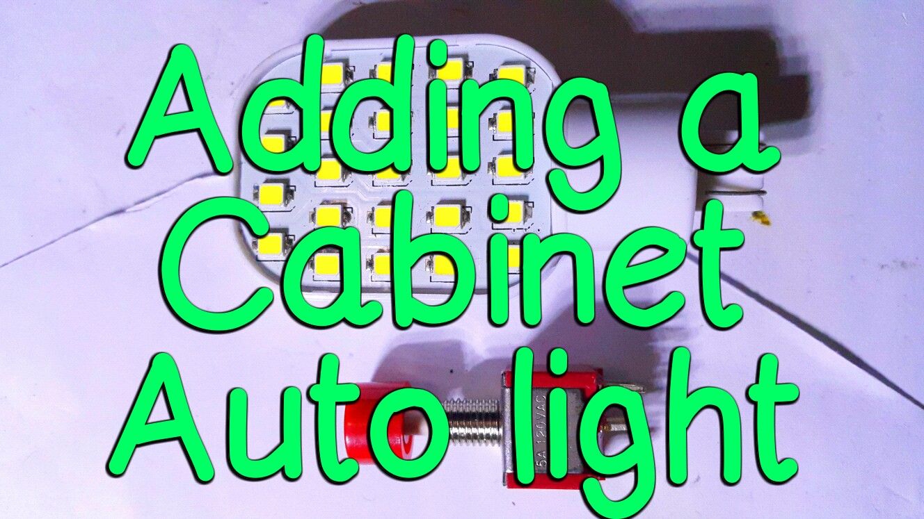 Installing a Cabinet Auto Light. 
