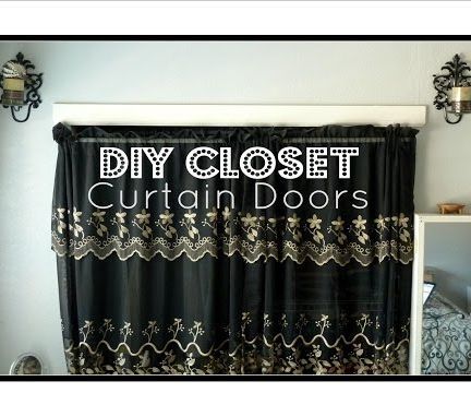 DIY Closet Curtain Doors │ Cheap Easy Room Decor