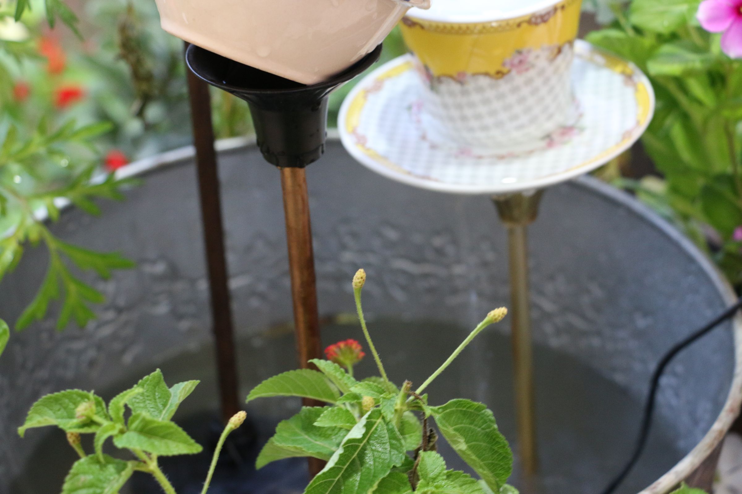 Tea Pot Fountain Planter 4 Steps Instructables