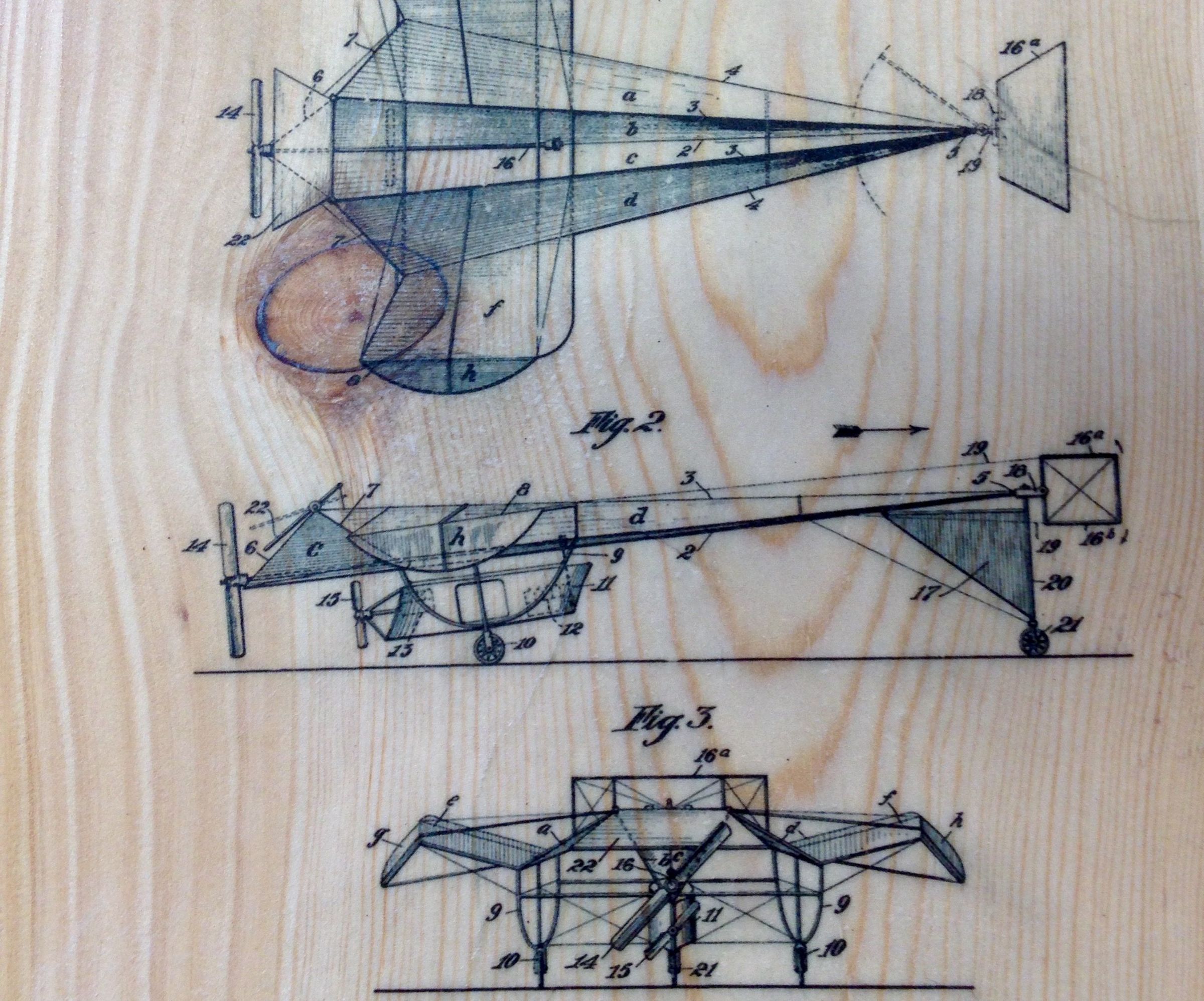Ink jet to wood using rice paper and polyurethane 