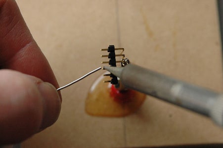 Solder the Wires to the Pin Connector