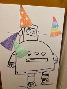 Pin the Hat on the Robot Game