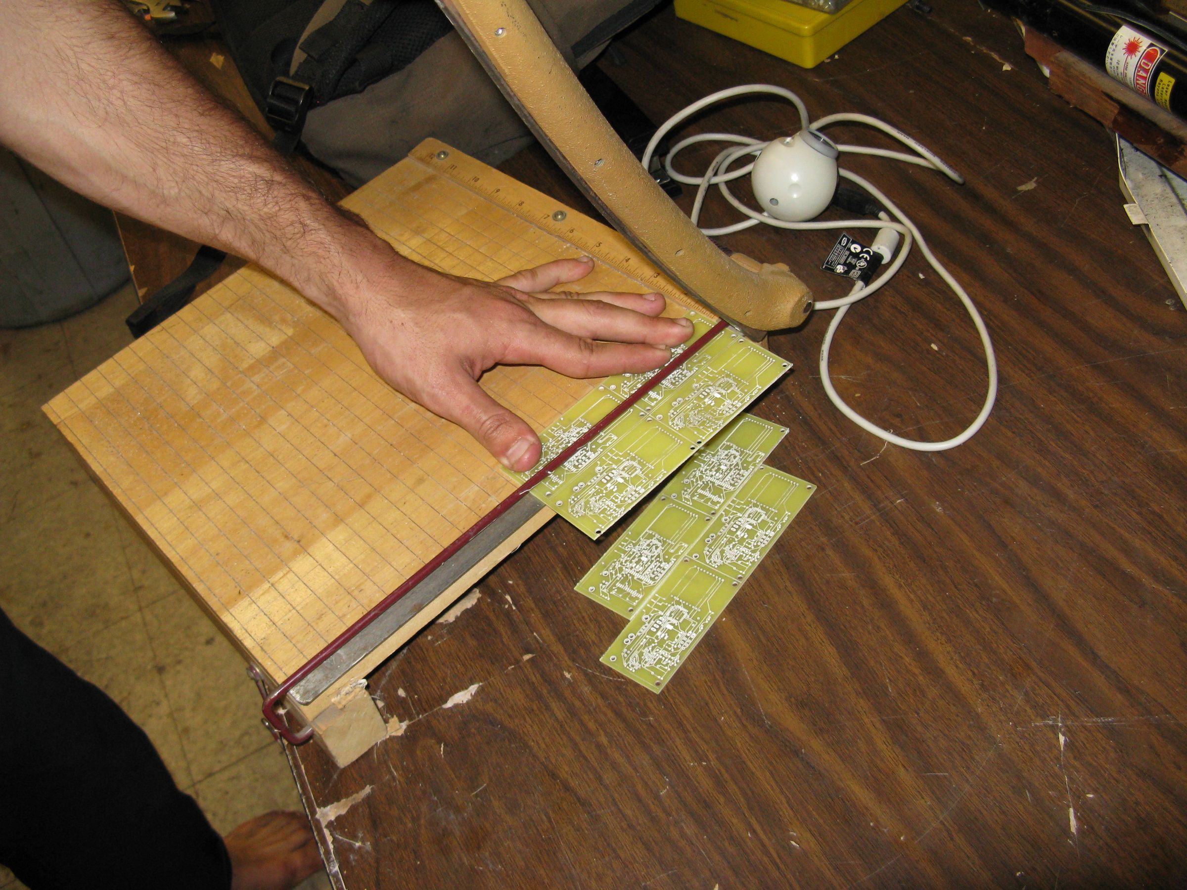Cut Circuit Boards With a Paper Cutter