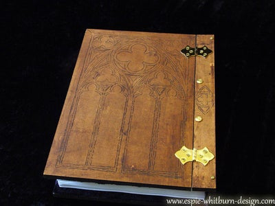 Engraved Book, Book of Shadows, Grimoire, Journal, Notebook, Visual Diary