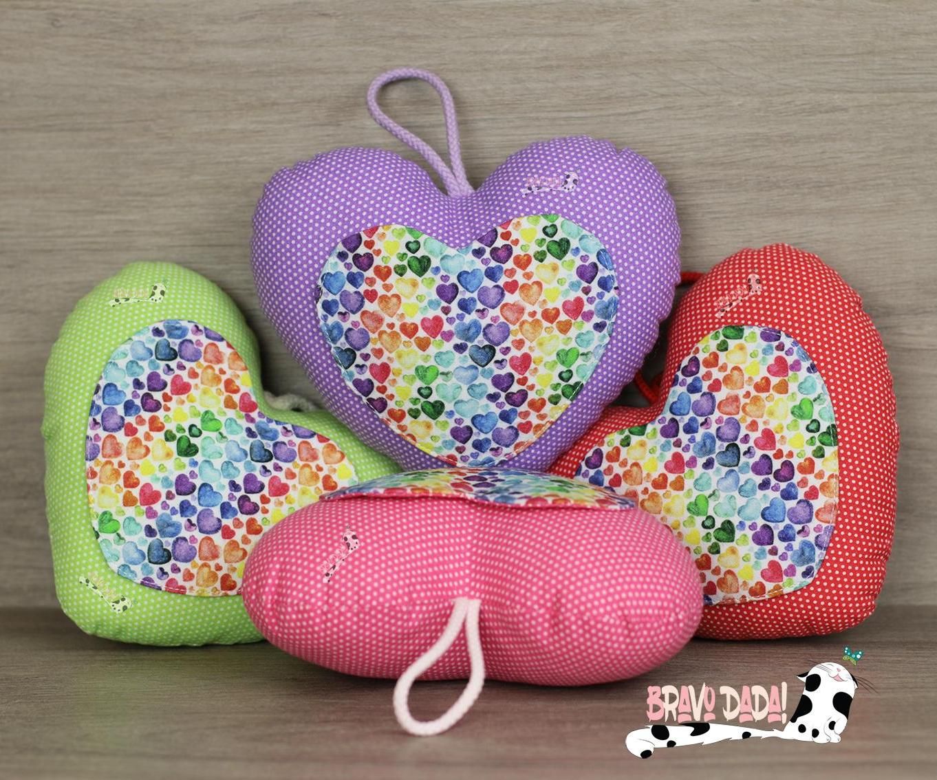 DIY How to Make a Heart Cushion With Pocket - Bravo Dada! Sewing Tutorial