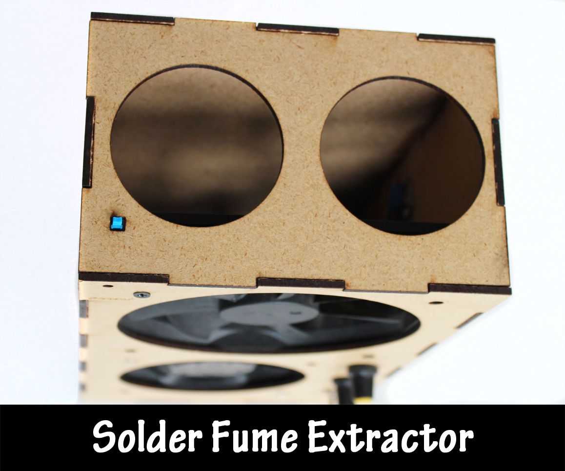 Laser Cut Solder Fume Extractor