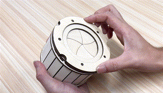 Laser Cut Iris Box - No Screws Needed