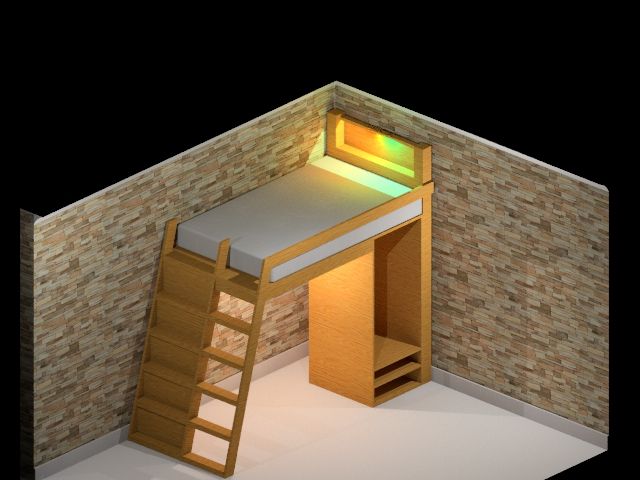 Space Saving Loft Bed for a Bookworm/night Owl (NOT IN CHICAGO AREA)