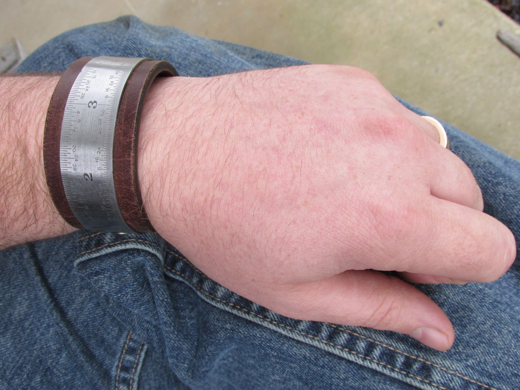 Ruler and Leather Cuff Bracelet 6 Steps (with Pictures) Instructables