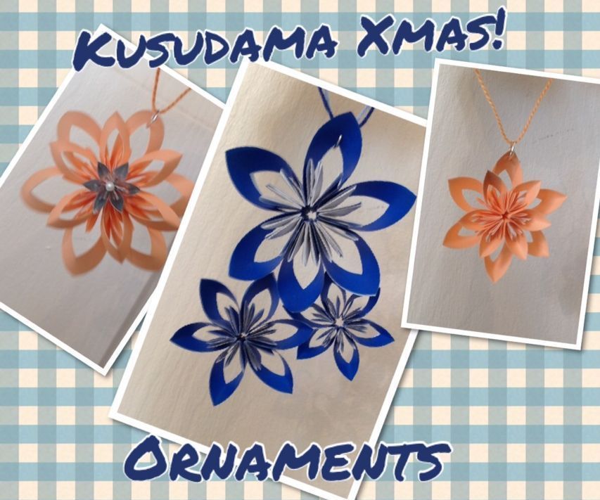 Kusudama Origami Christmas Onaments