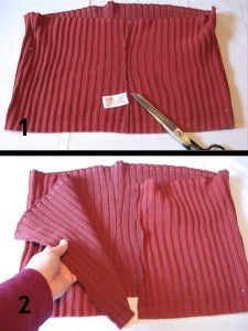 Harvesting the Scarf Fabric