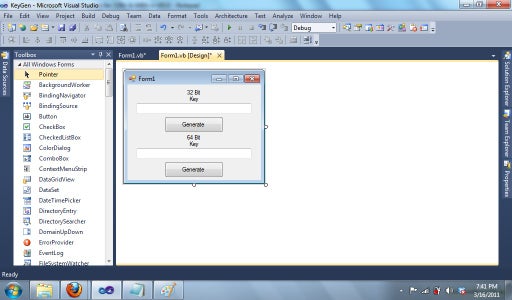 Make 2 Text Boxes and 2 Buttons