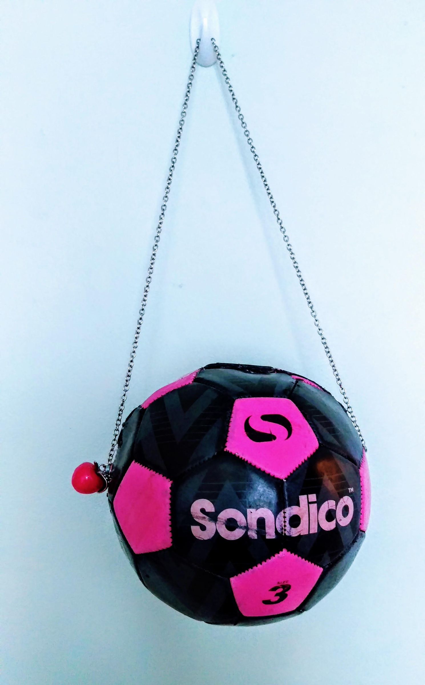APLVFFZH Soccer Ball Inspired Crossbody Bag - PU Leather, Interchangeable Chain Strap, Large Capacity (6.3x6.7x6.3 In) - View #2
