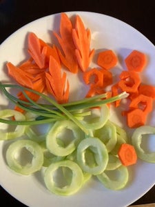 Cutting the Cucumber Pieces
