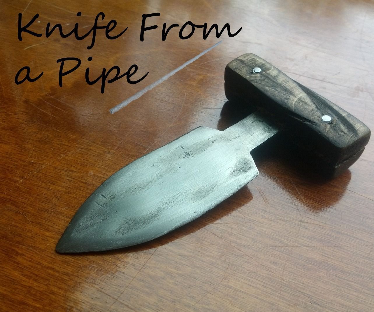 Make a Push Dagger From a Pipe