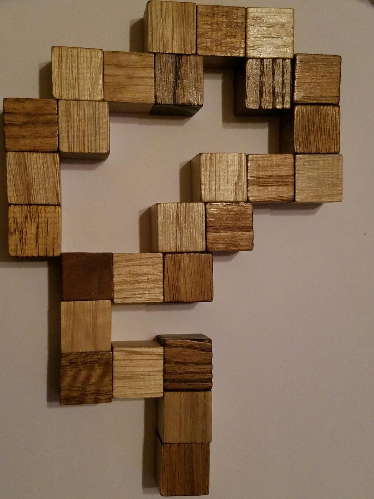 Making a Wooden Snake Cube Puzzle From Recycled Wood and Leather 6