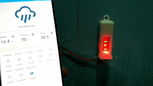 Optical Rain Sensor With Broken Mouse