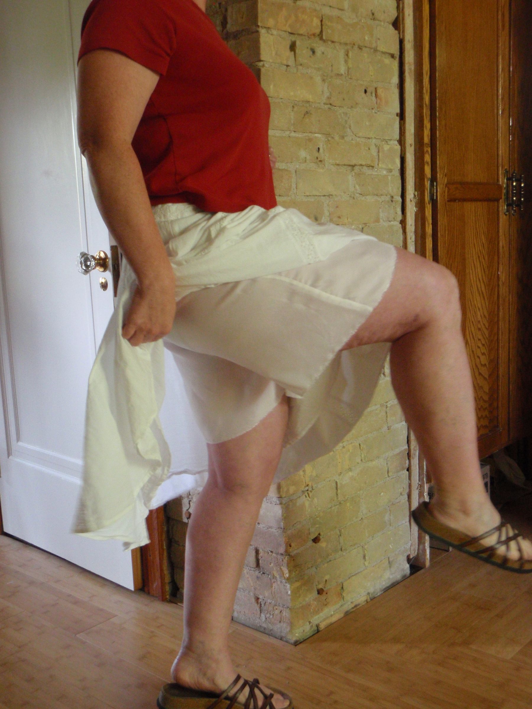 Bicyling Modestly in a Skirt