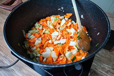 Add the Hard Vegetables