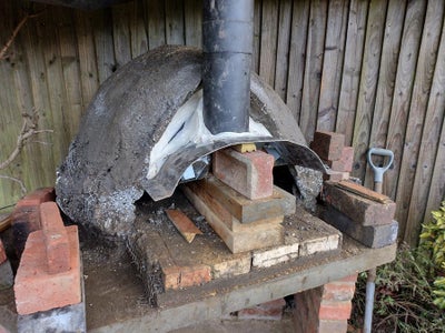 Incorporating the Chimney Flue and Building the Arched Opening