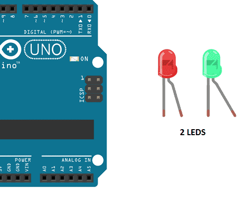 2 Alternating Blinking LEDs With an Arduino