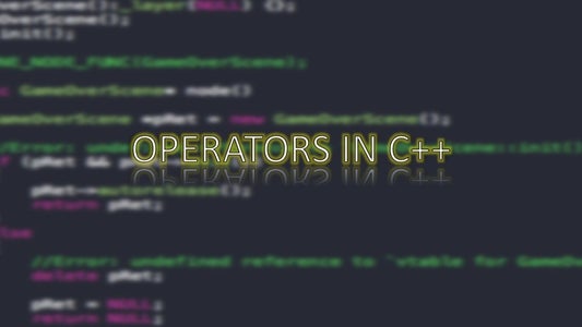 Operators in C++
