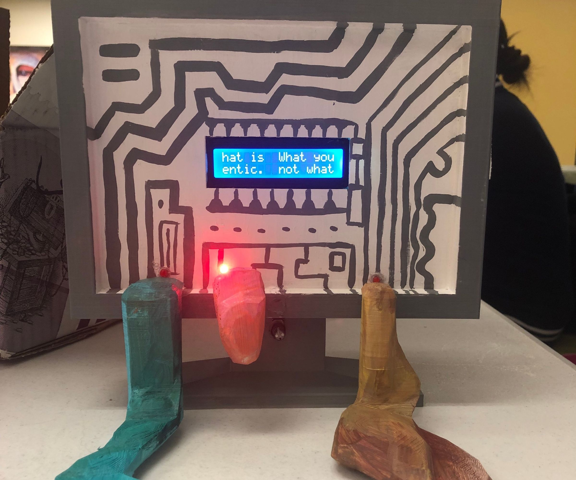 Artificial, Interactive Sculpture Art Gallery Piece