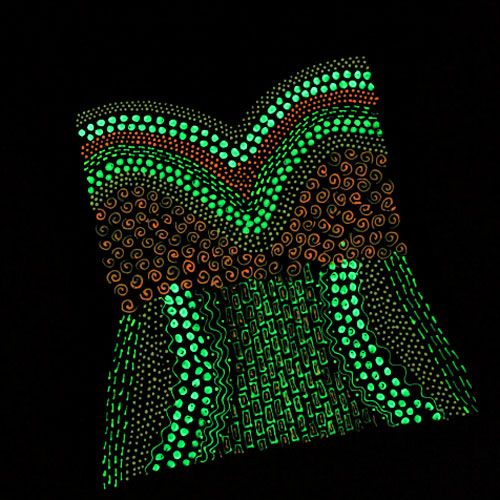 Glow-in-the-Dark Faux Corset
