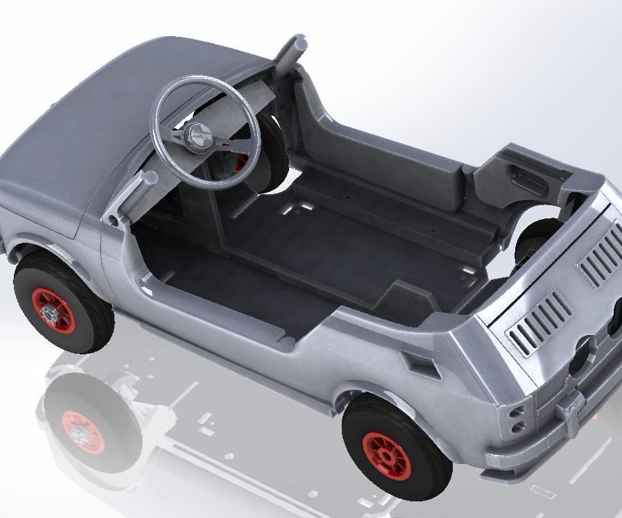 Kids Car Plywood Laser Cut Tot Rod 
