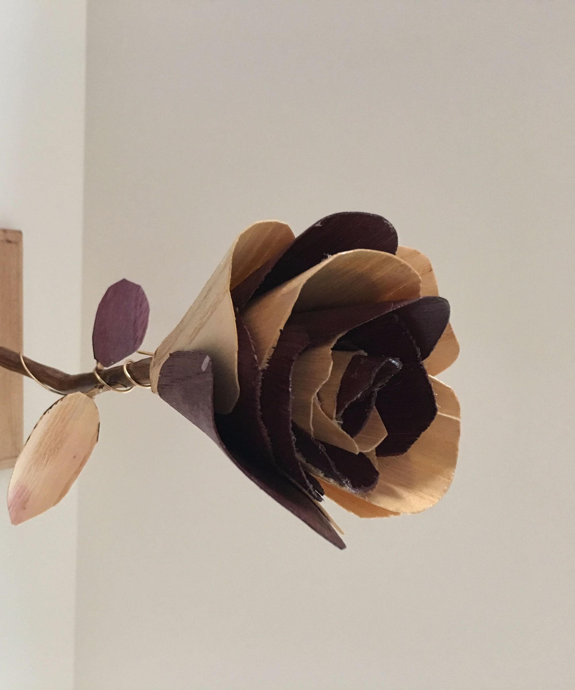 Wood Veneer Rose