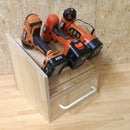 My not hanging cordless drill storage