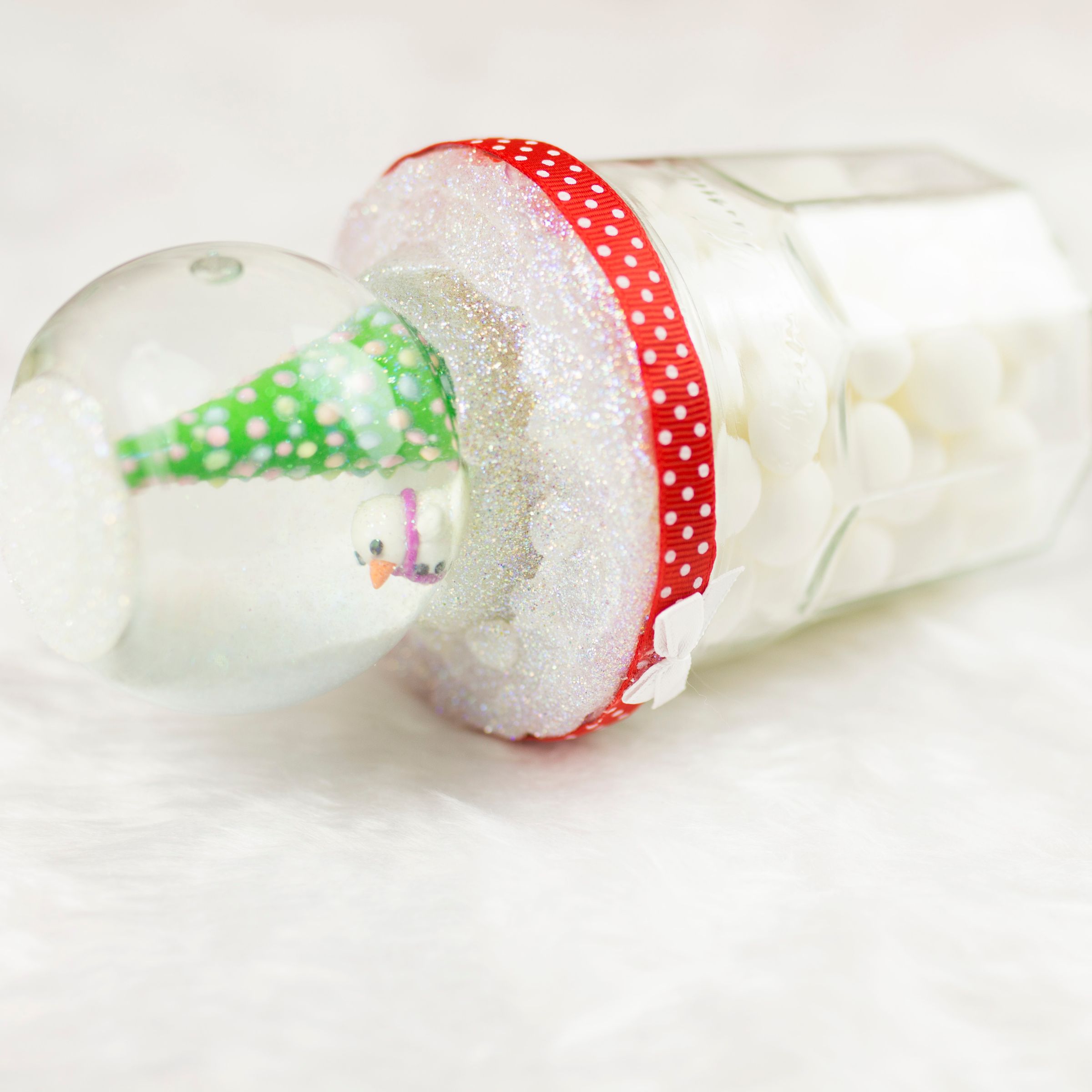 DIY Snow Globe Jar | Glow in the Dark! Recycled Jars : 10 Steps (with ...
