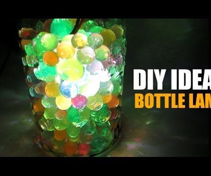 DIY Ideas - How to Make Bottle Lamp, Recycled Bottle Lamp, Room Decor Ideas, Home Decor Ideas