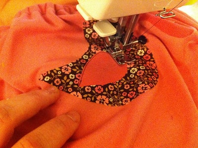 Ruffly Pink Applique Shirt