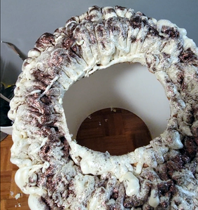 Cutting a Hole in the Cardboard Top