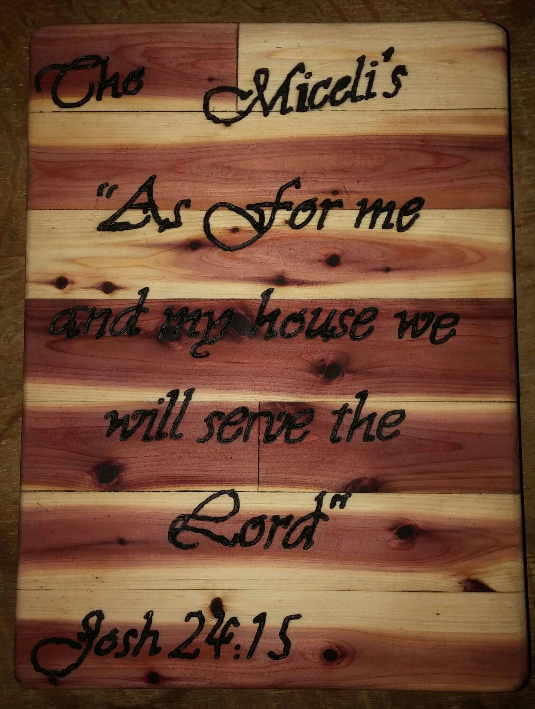 Trivet / Hot Board Out of Scrap Pieces of Cedar