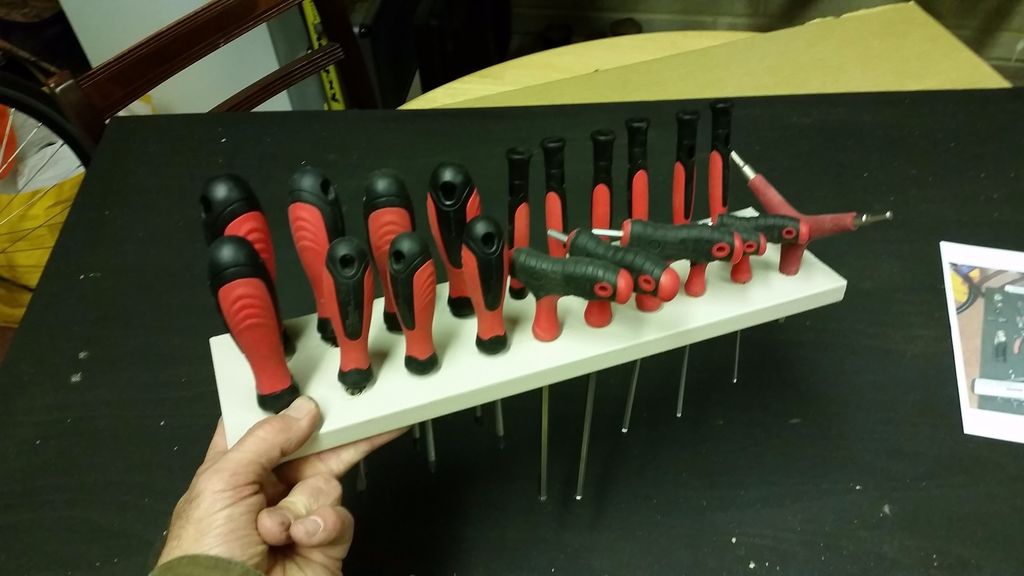 Build A Modelling Screwdriver Wall Rack Awesome Shadow Board : 7 Steps (with Pictures) - Instructables