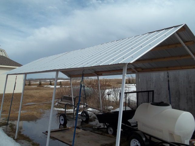Replace Canvas Roof with Corrugated Steel
